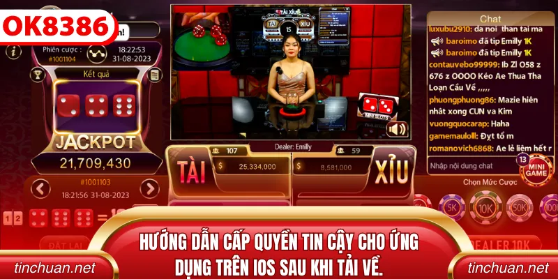 Hướng dẫn cấp quyền tin cậy cho ứng dụng trên iOS sau khi tải về.